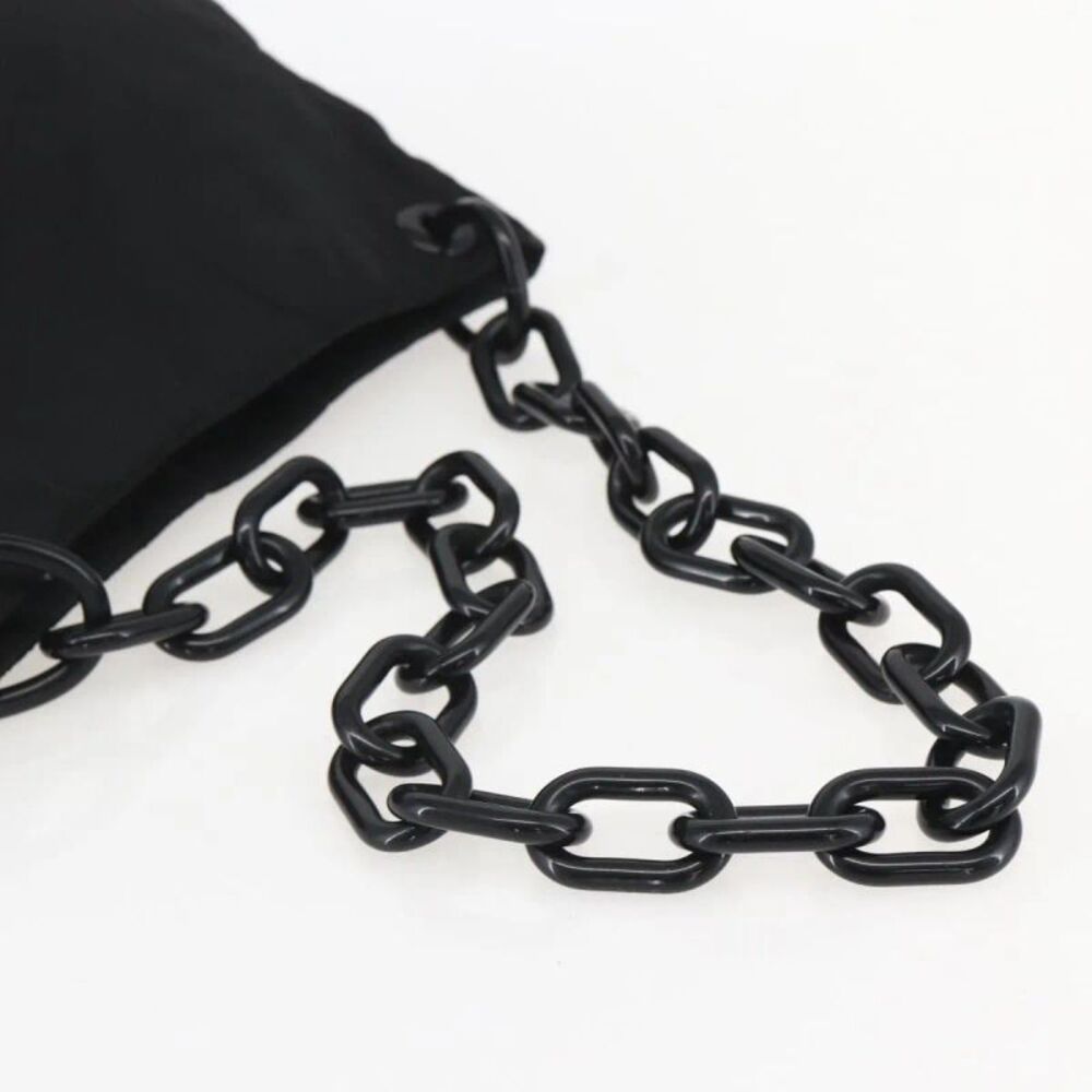 Prada Chain Tessuto Black Nylon Shoulder Bag Bag - Picture 8 of 16